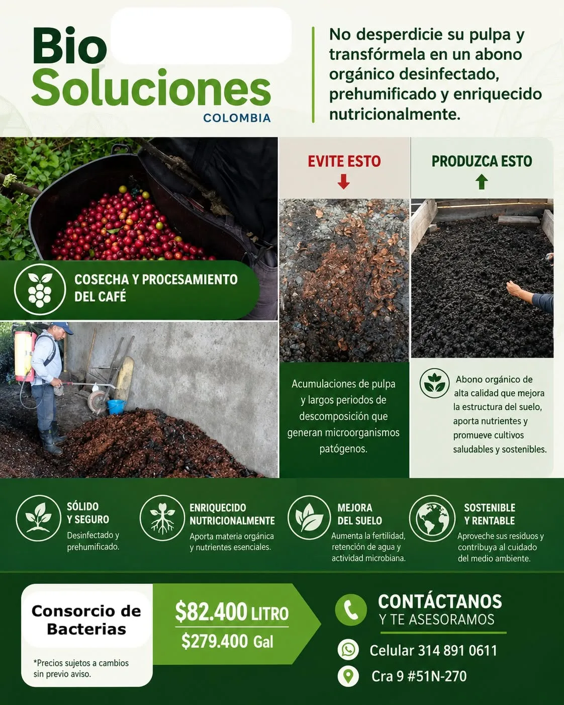 Ficha técnica de Consorcio de Bacterias